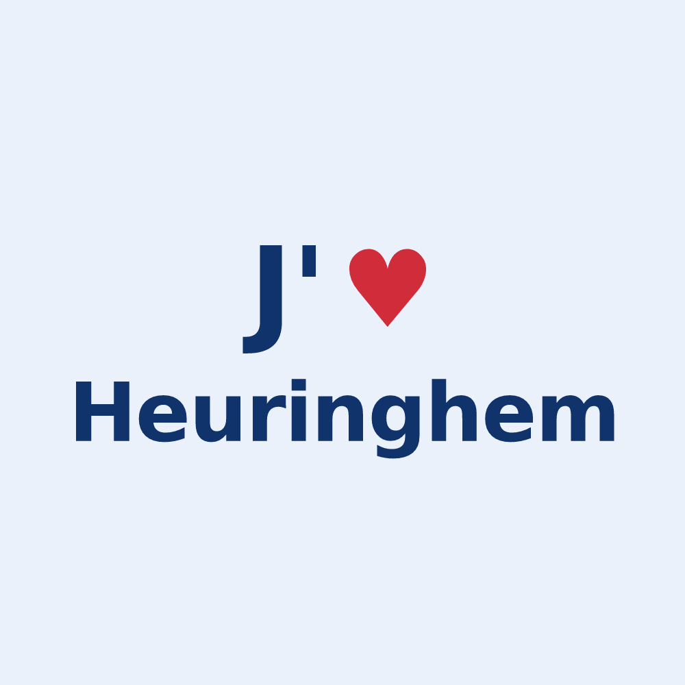 Sticker personnalisé Heuringhem — design J'aime Heuringhem