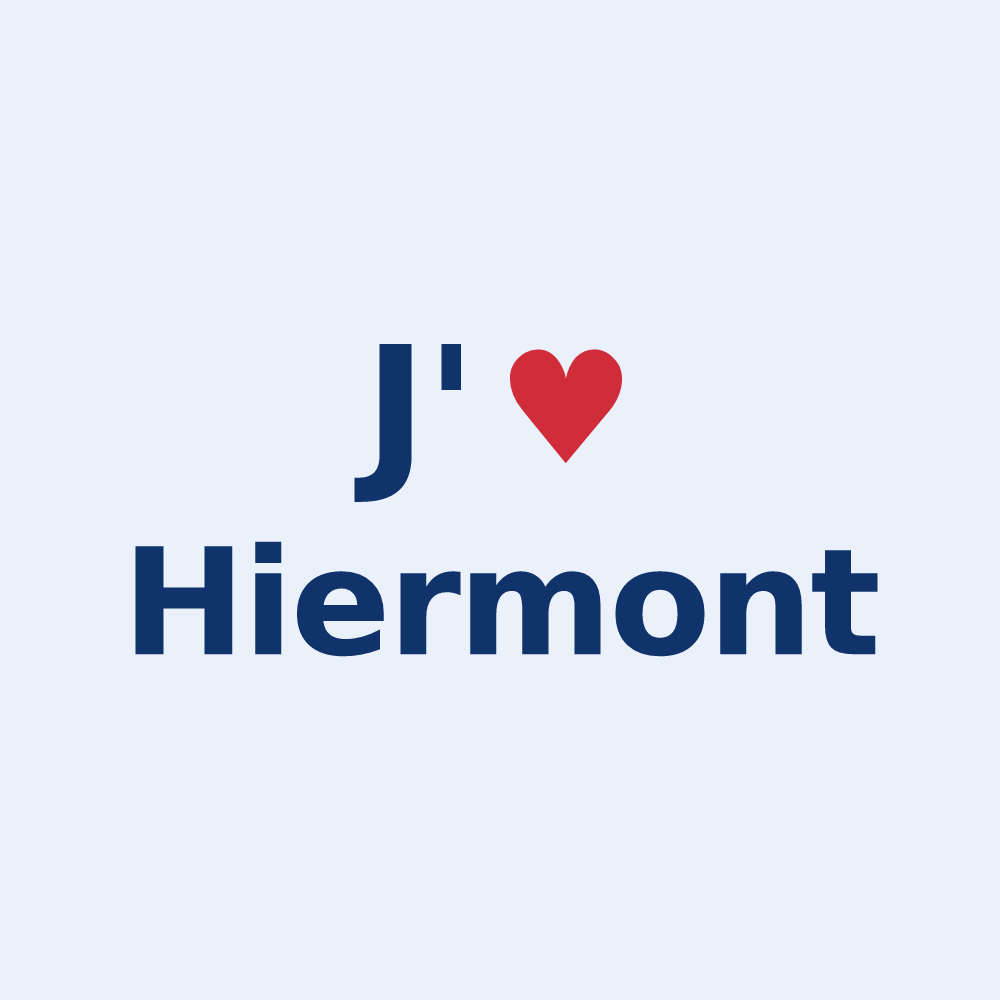Sticker personnalisé Hiermont — design J'aime Hiermont