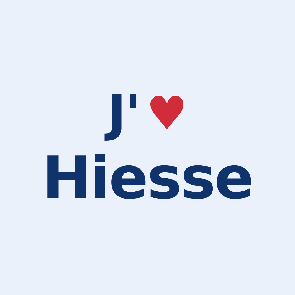 Sticker personnalisé Hiesse — design J'aime Hiesse