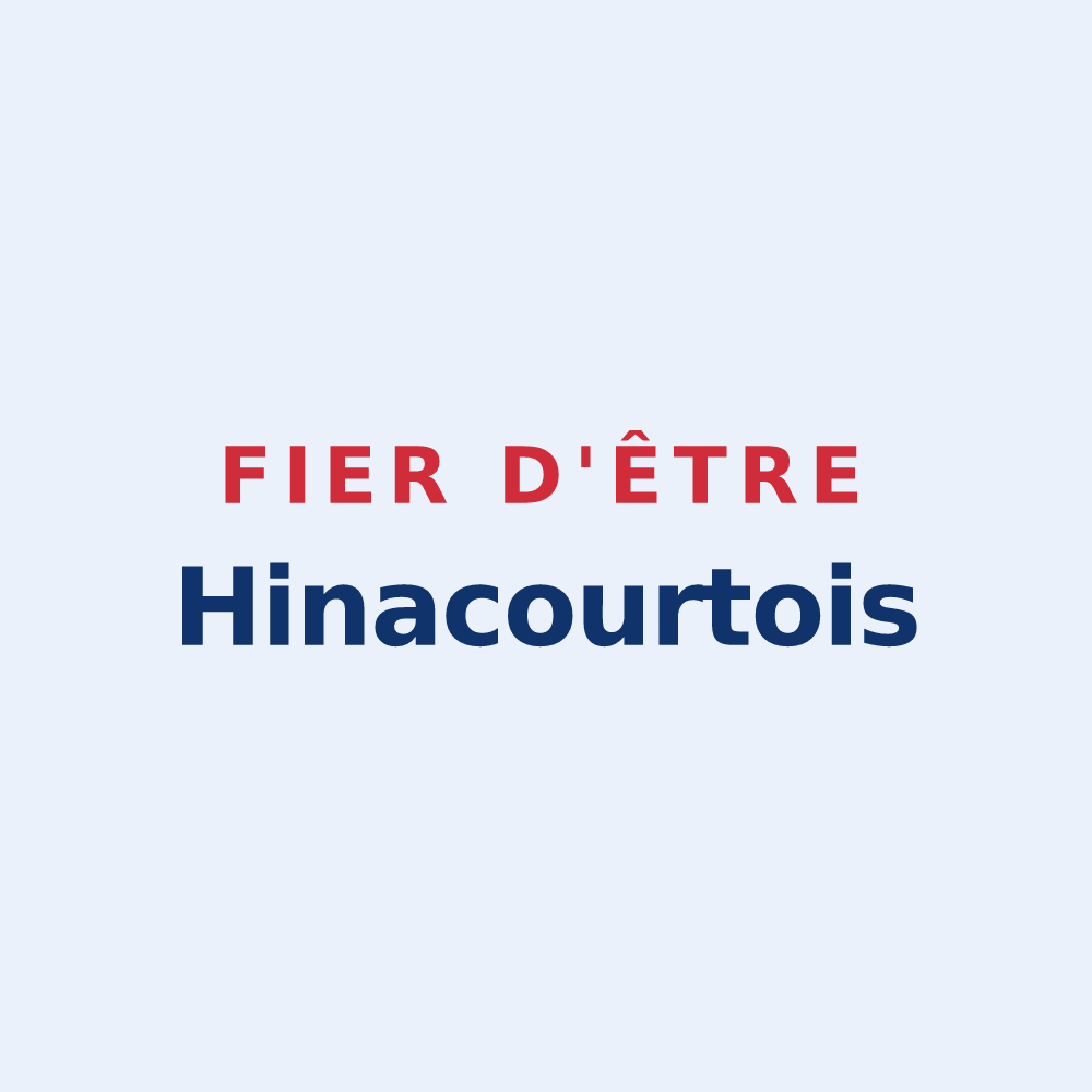 Sticker « Fier d'être Hinacourtois » — design pour Hinacourt
