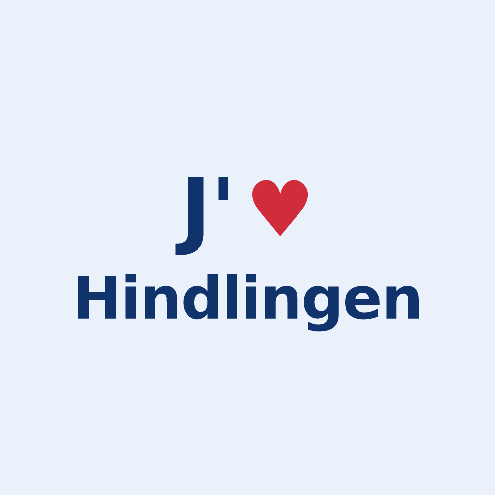 Sticker personnalisé Hindlingen — design J'aime Hindlingen
