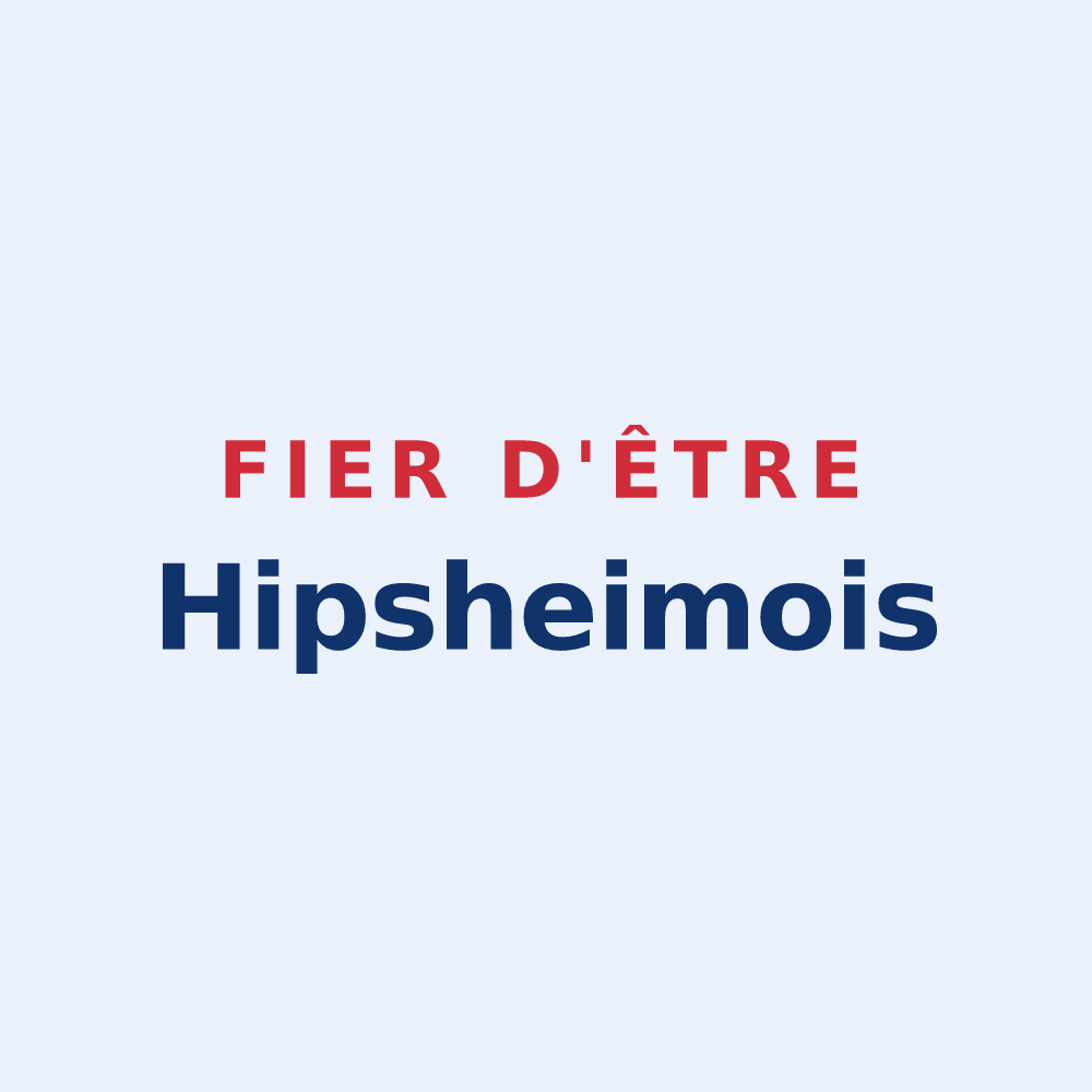 Sticker « Fier d'être Hipsheimois » — design pour Hipsheim