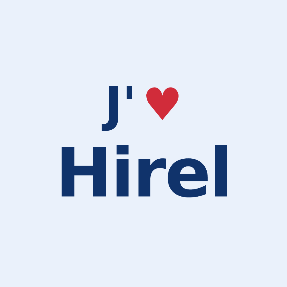 Sticker personnalisé Hirel — design J'aime Hirel