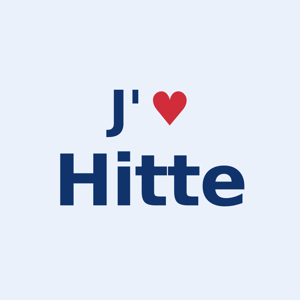 Sticker personnalisé Hitte — design J'aime Hitte