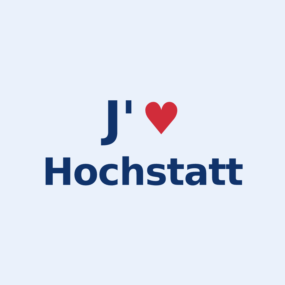 Sticker personnalisé Hochstatt — design J'aime Hochstatt