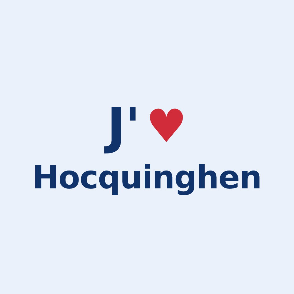 Sticker personnalisé Hocquinghen — design J'aime Hocquinghen