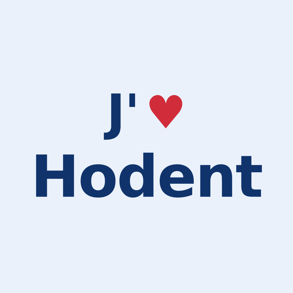 Sticker personnalisé Hodent — design J'aime Hodent