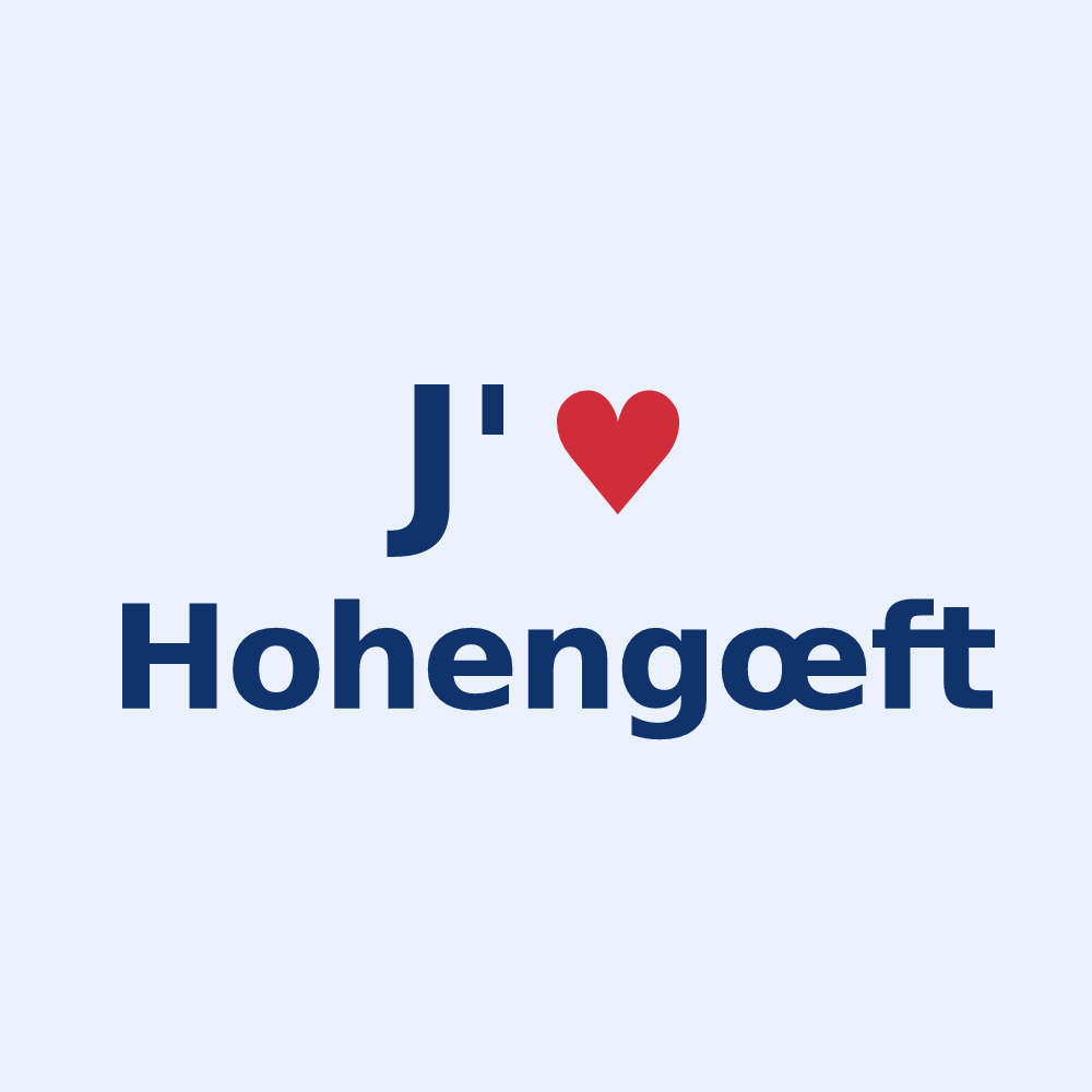 Sticker personnalisé Hohengœft — design J'aime Hohengœft