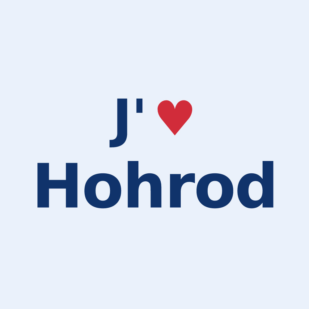 Sticker personnalisé Hohrod — design J'aime Hohrod