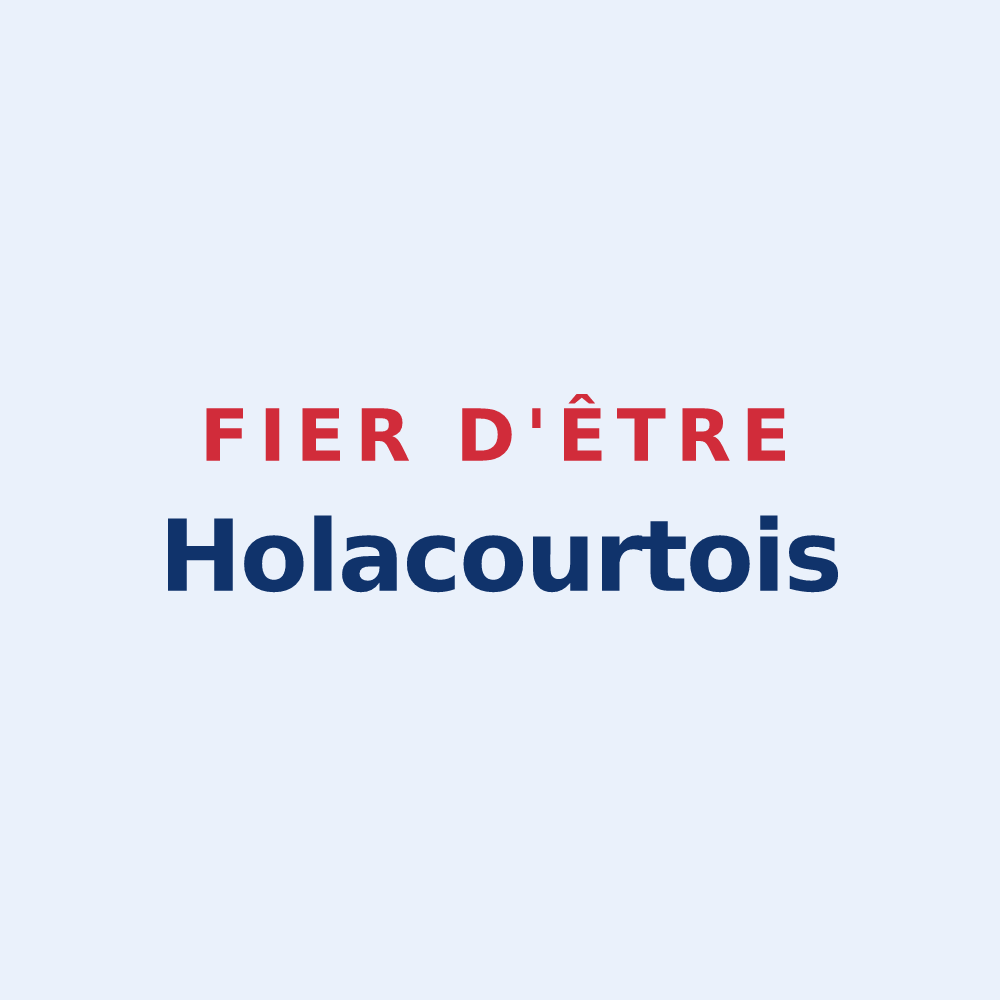Sticker « Fier d'être Holacourtois » — design pour Holacourt
