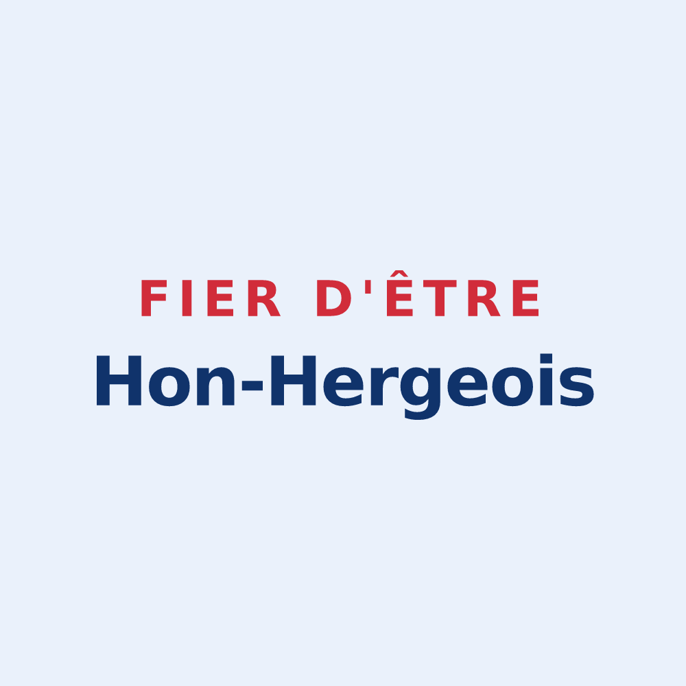 Sticker « Fier d'être Hon-Hergeois » — design pour Hon-Hergies