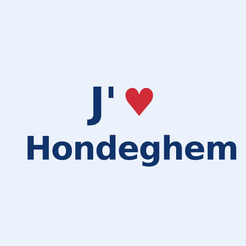 Sticker personnalisé Hondeghem — design J'aime Hondeghem