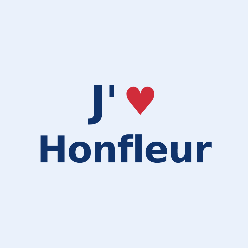 Sticker personnalisé Honfleur — design J'aime Honfleur