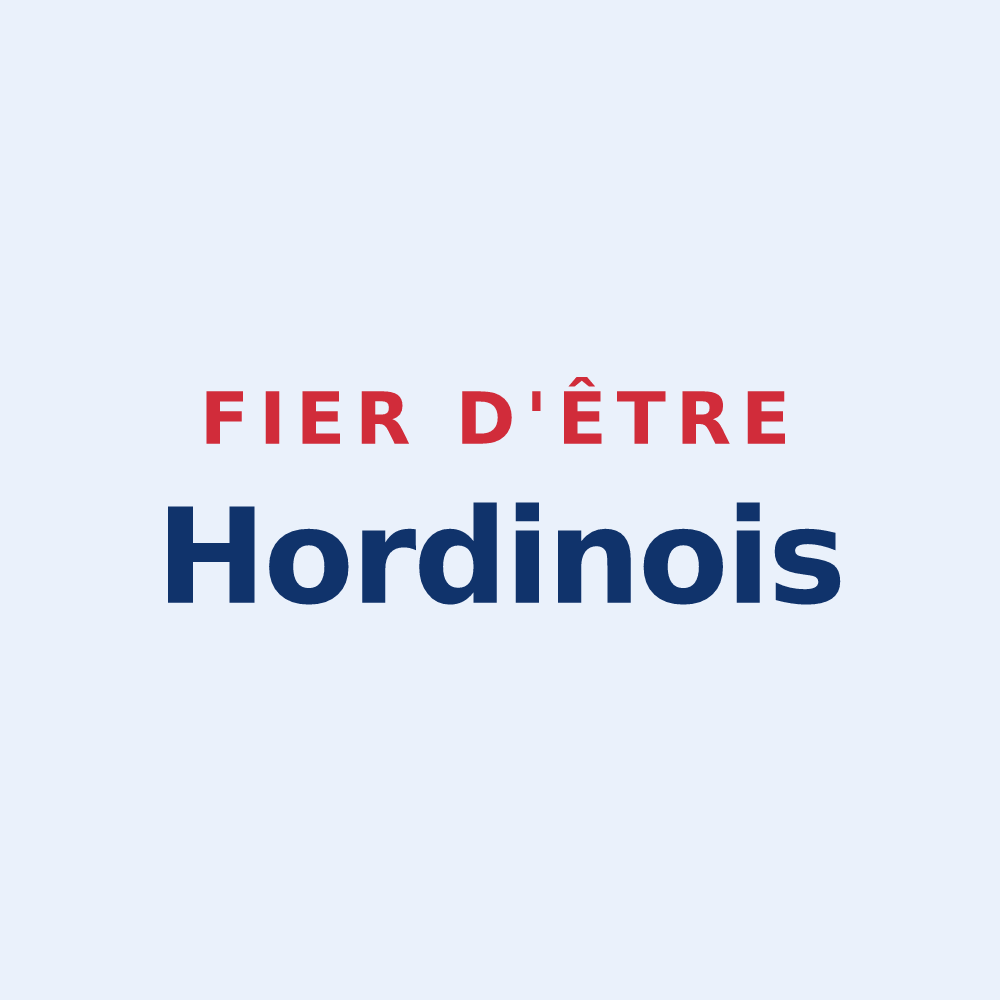 Sticker « Fier d'être Hordinois » — design pour Hordain