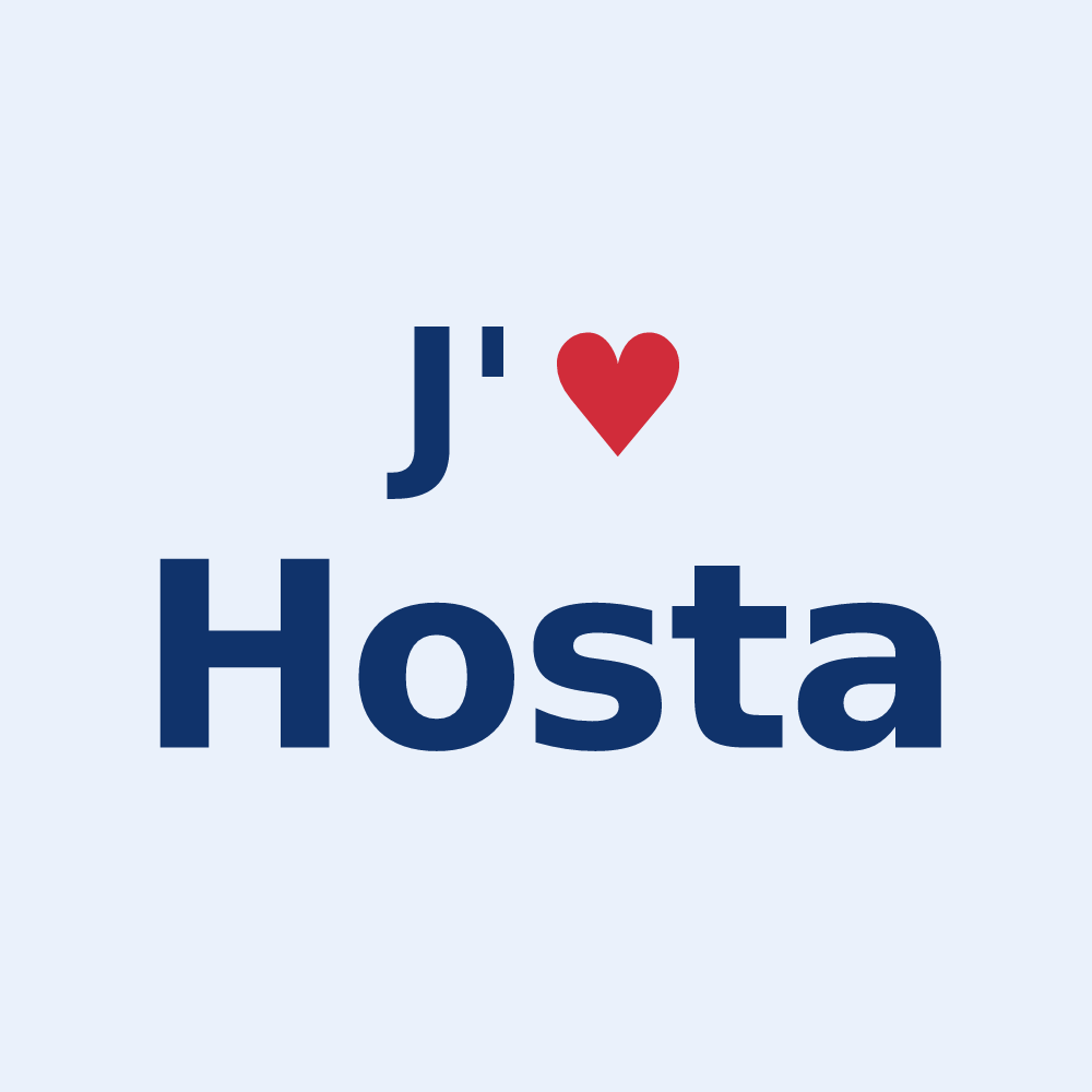 Sticker personnalisé Hosta — design J'aime Hosta