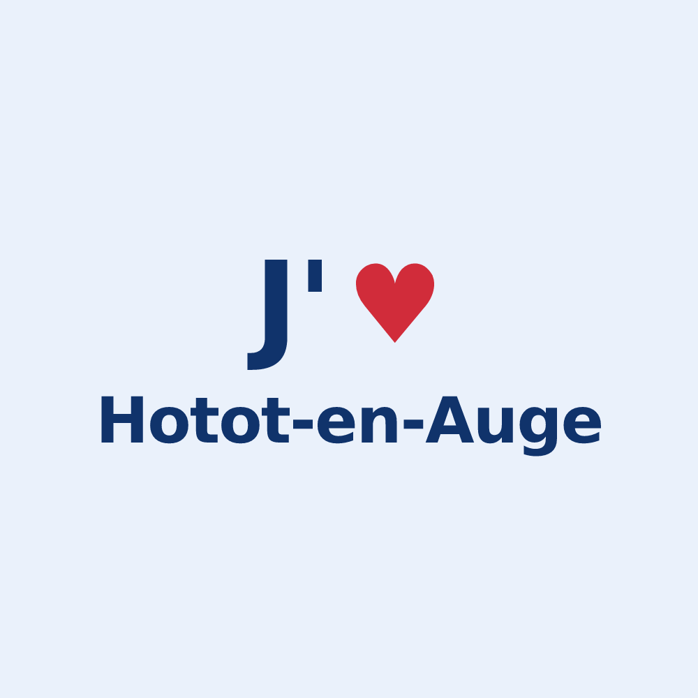 Sticker personnalisé Hotot-en-Auge — design J'aime Hotot-en-Auge