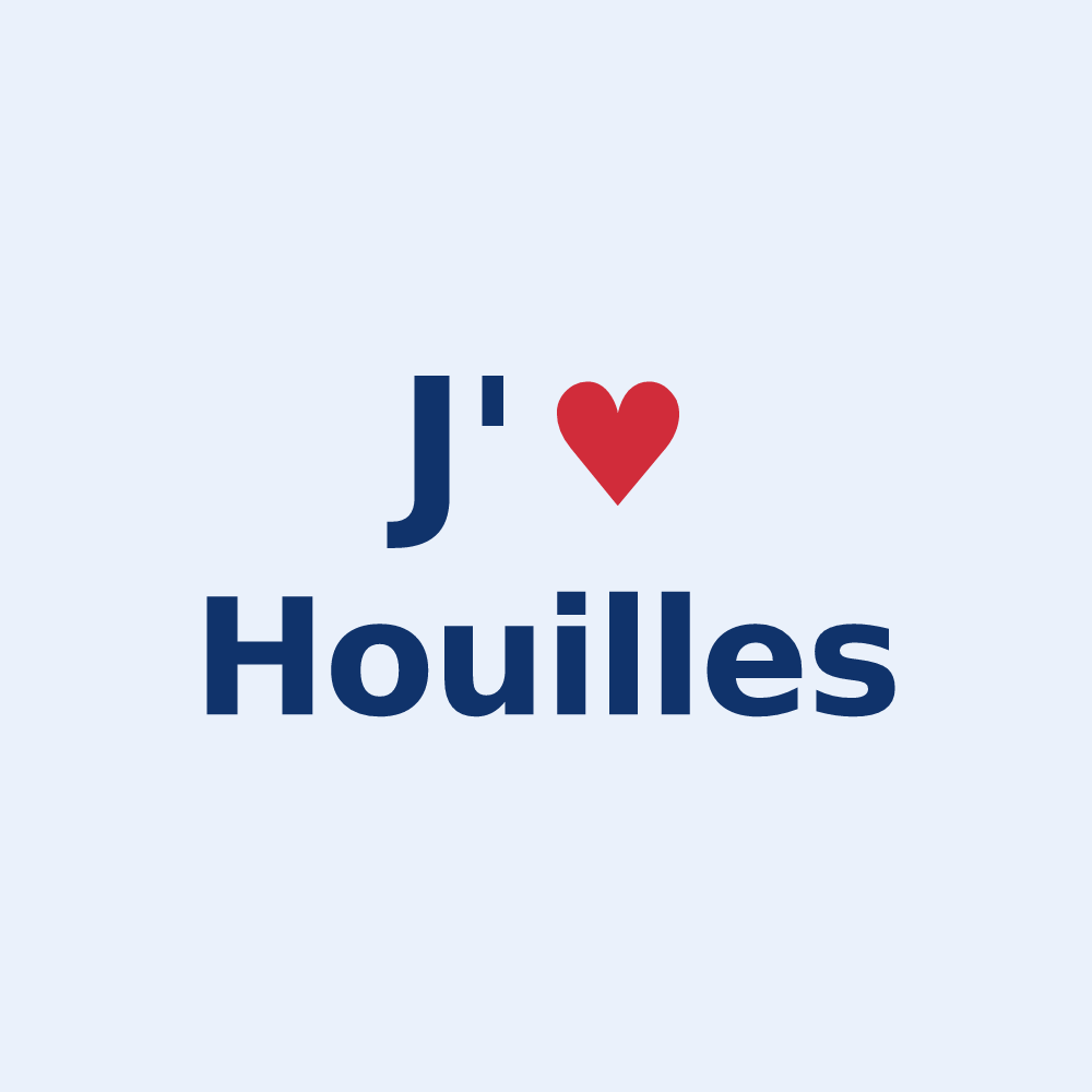 Sticker personnalisé Houilles — design J'aime Houilles