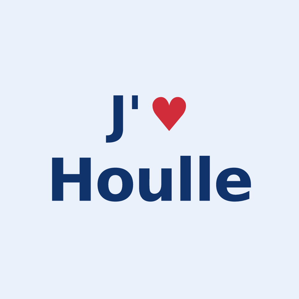 Sticker personnalisé Houlle — design J'aime Houlle