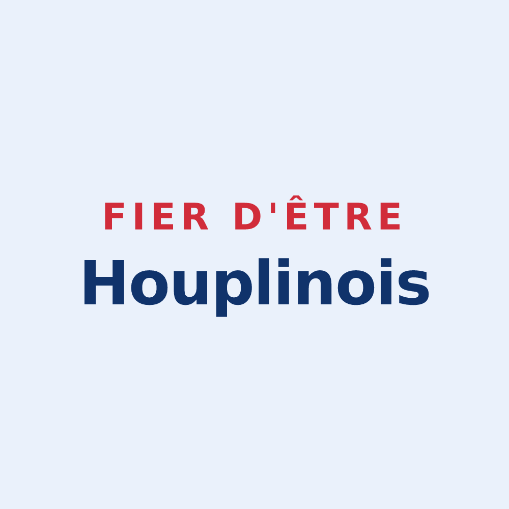Sticker « Fier d'être Houplinois » — design pour Houplines