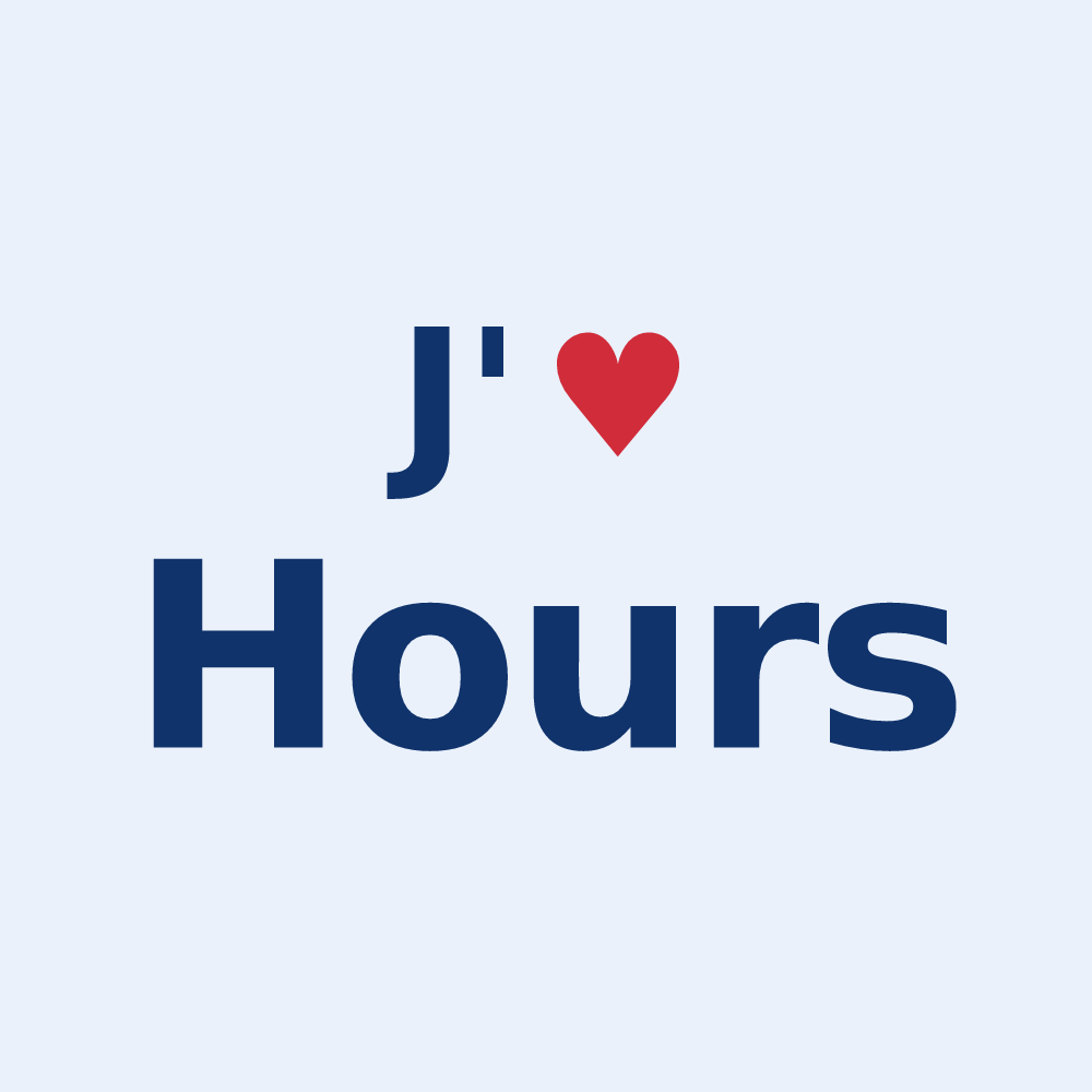 Sticker personnalisé Hours — design J'aime Hours
