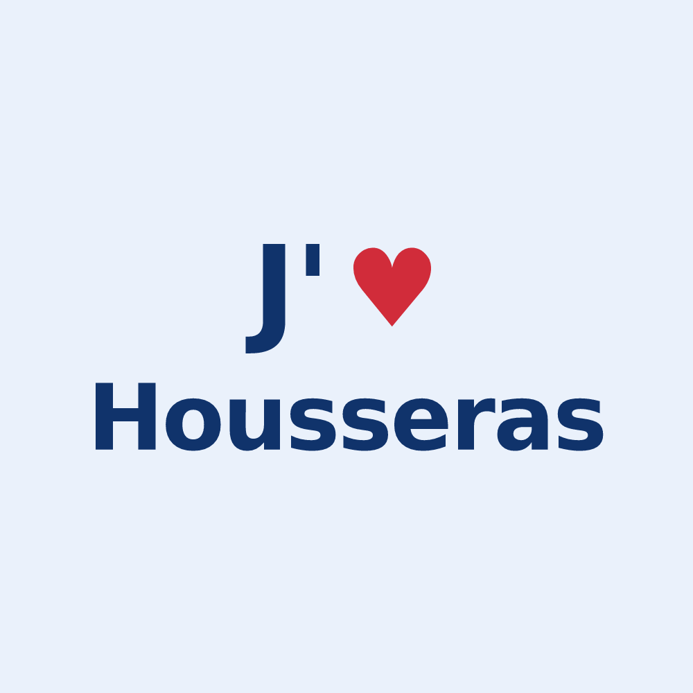 Sticker personnalisé Housseras — design J'aime Housseras