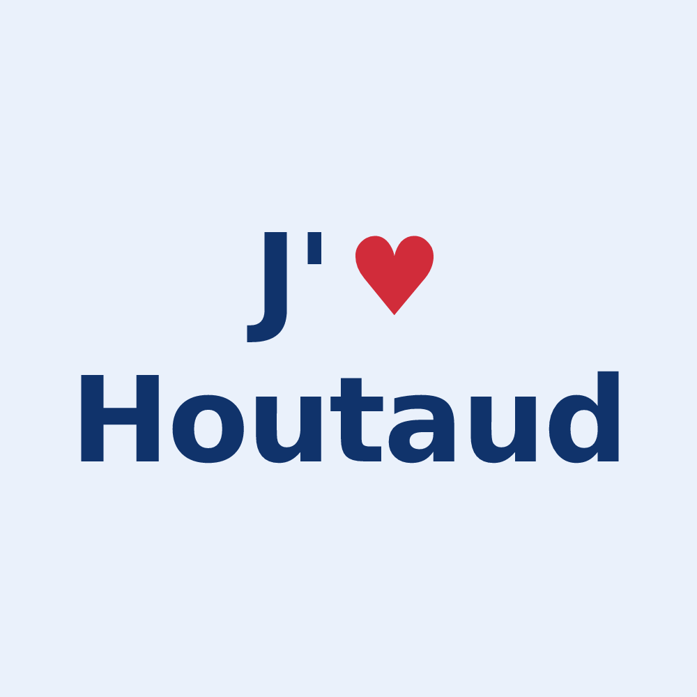 Sticker personnalisé Houtaud — design J'aime Houtaud