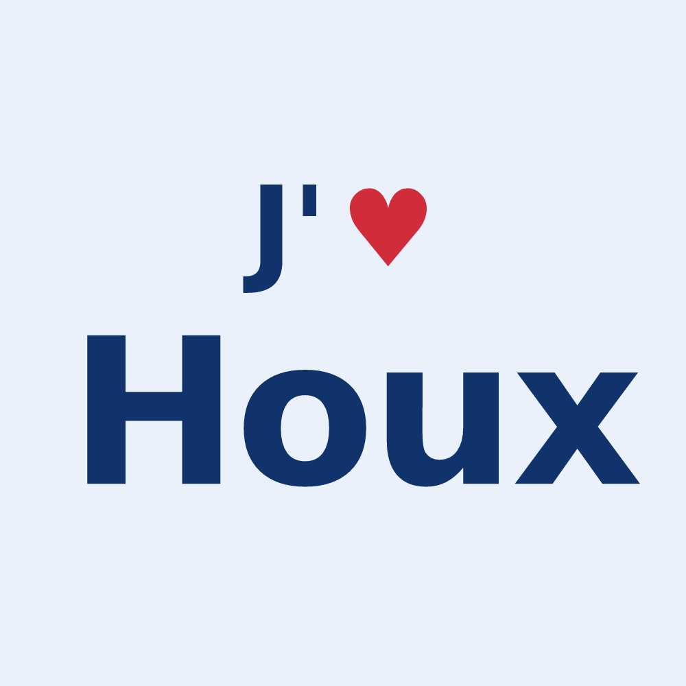Sticker personnalisé Houx — design J'aime Houx
