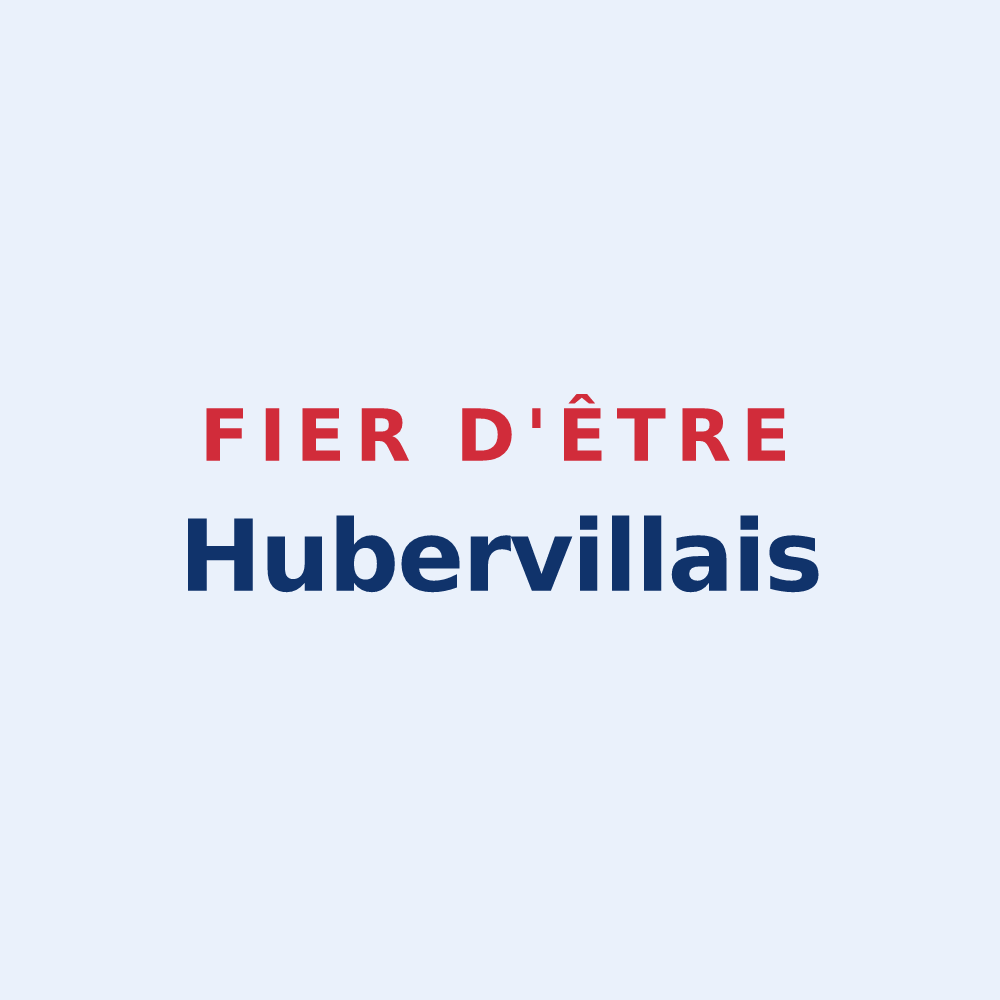 Sticker « Fier d'être Hubervillais » — design pour Huberville