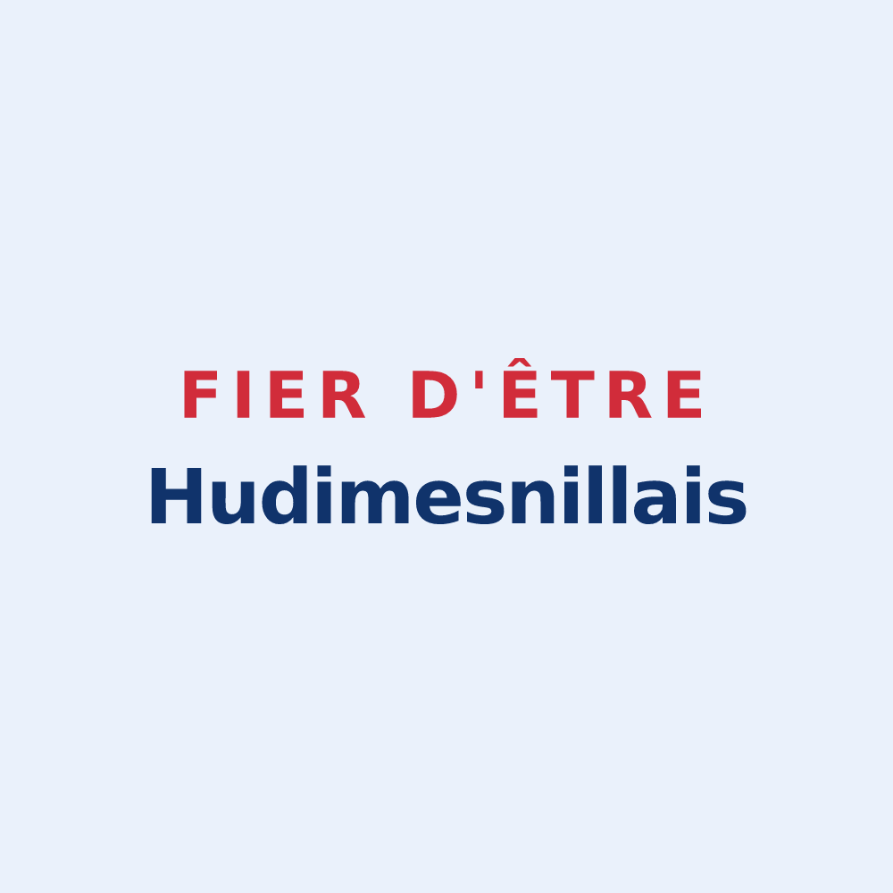 Sticker « Fier d'être Hudimesnillais » — design pour Hudimesnil