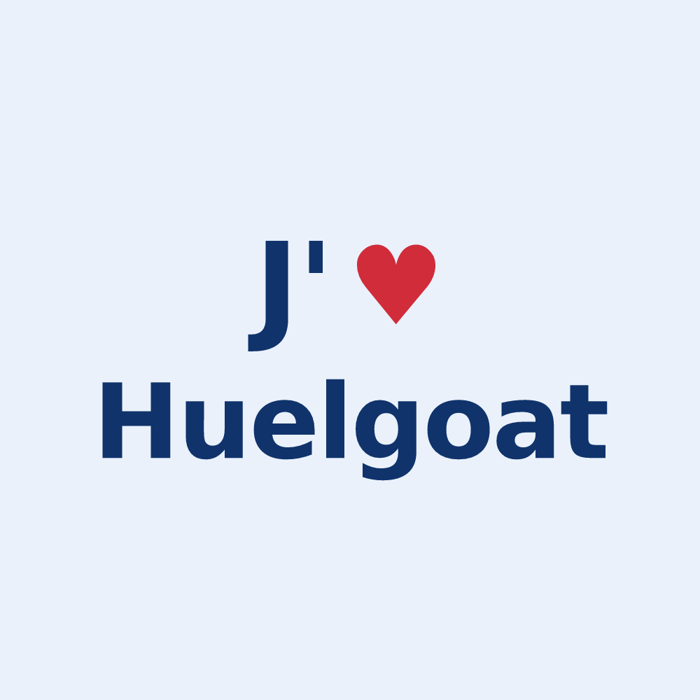 Sticker personnalisé Huelgoat — design J'aime Huelgoat
