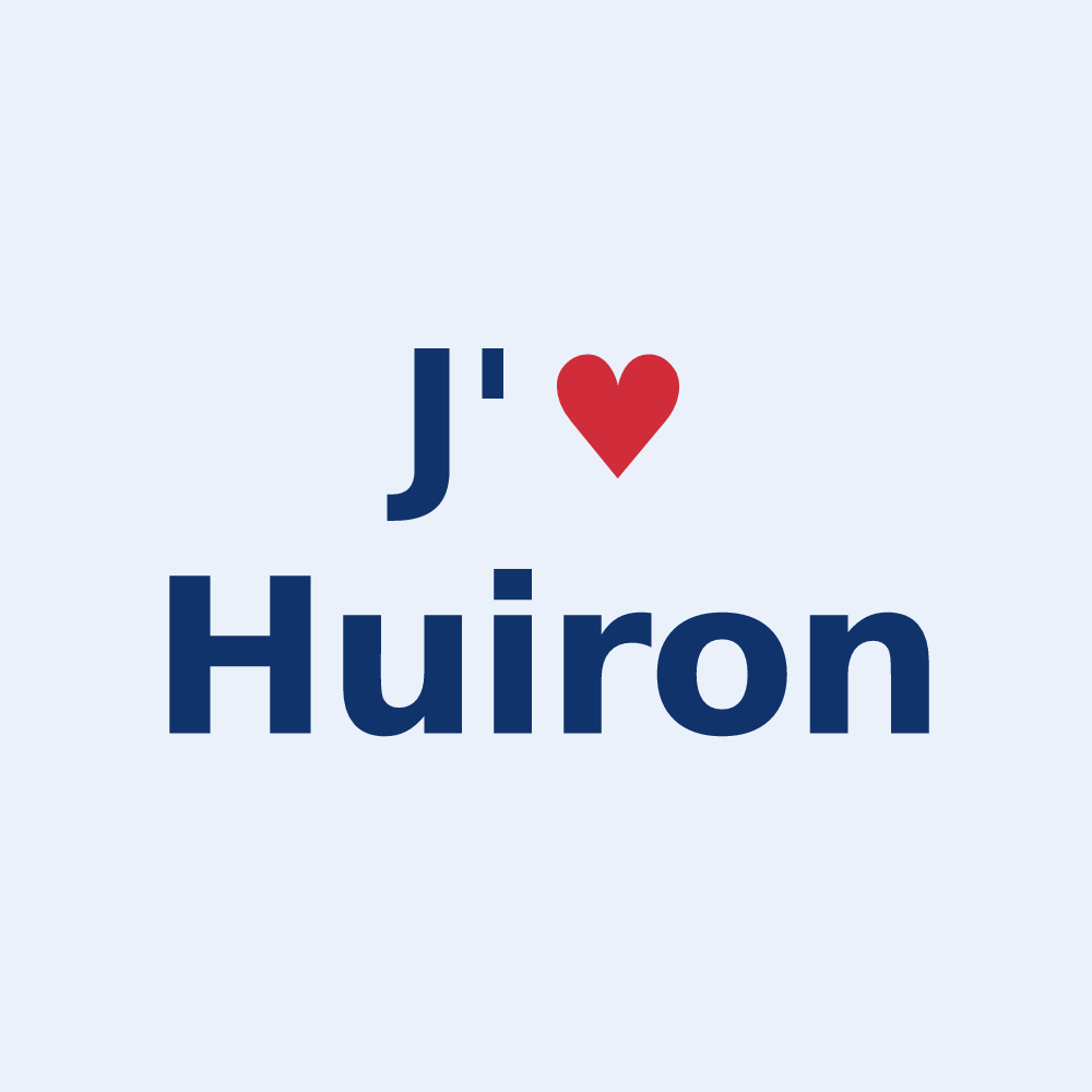 Sticker personnalisé Huiron — design J'aime Huiron