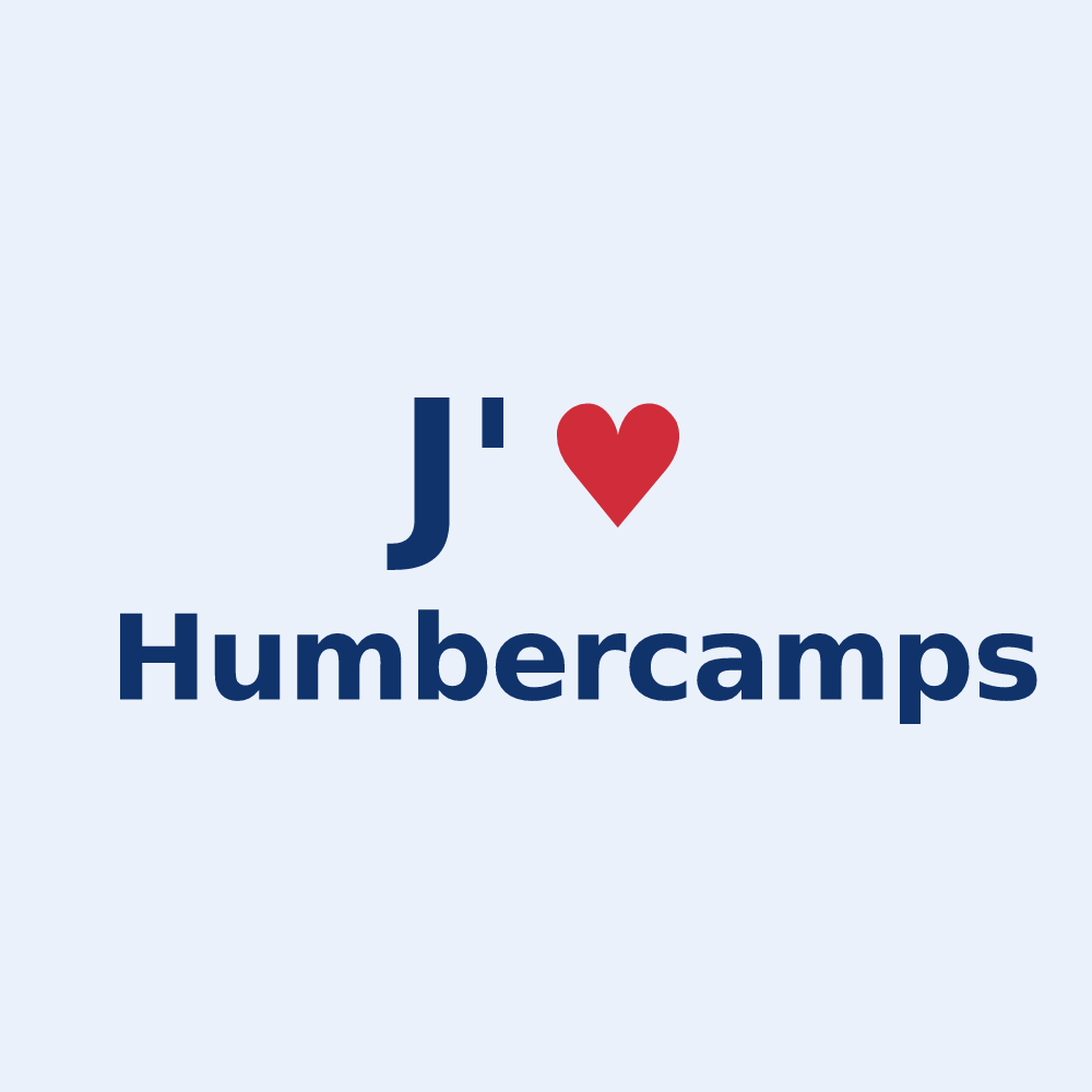 Sticker personnalisé Humbercamps — design J'aime Humbercamps