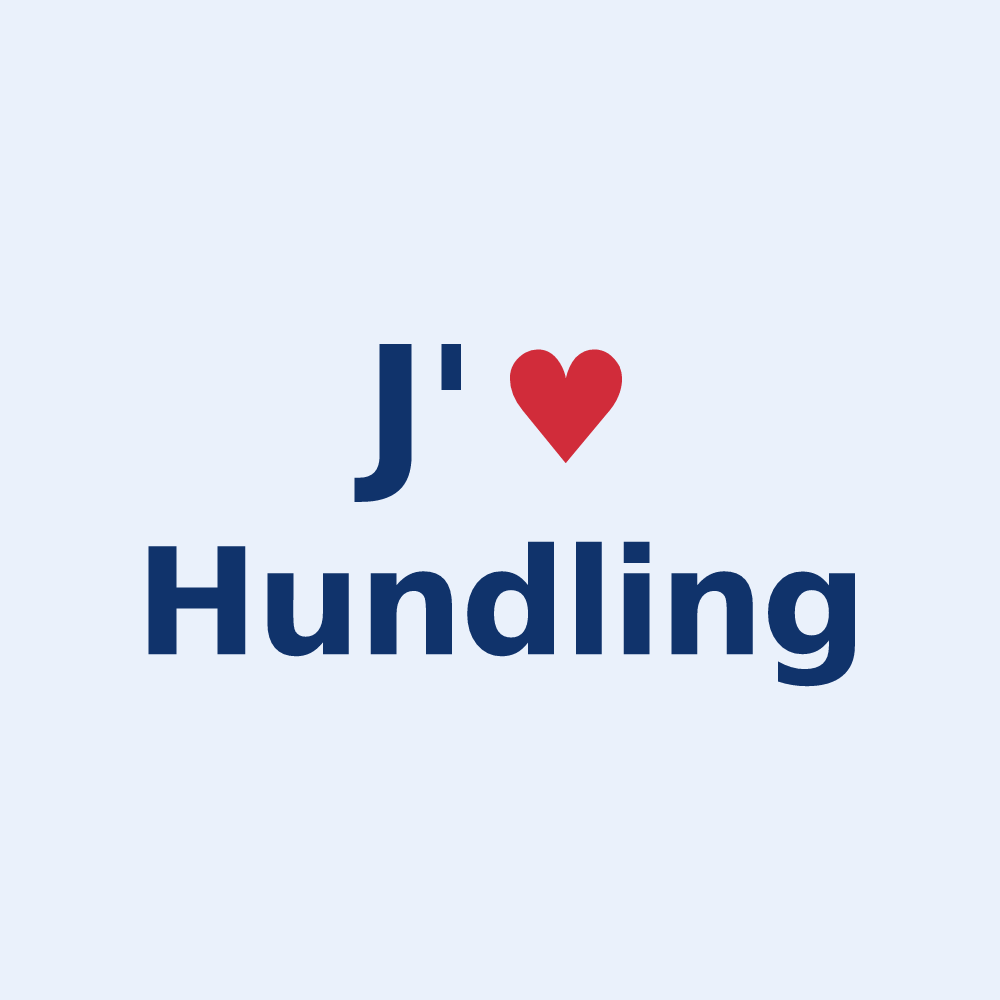 Sticker personnalisé Hundling — design J'aime Hundling