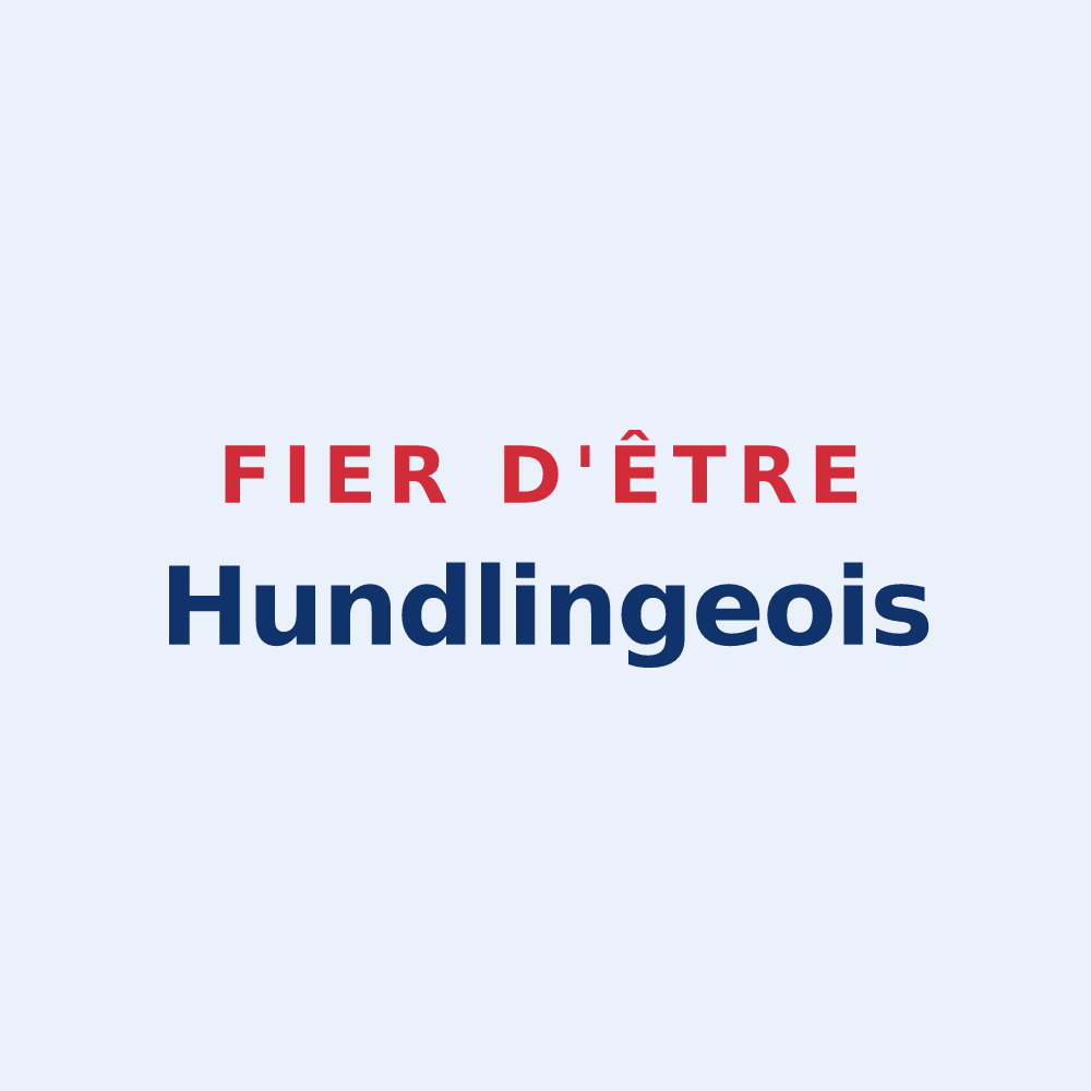 Sticker « Fier d'être Hundlingeois » — design pour Hundling