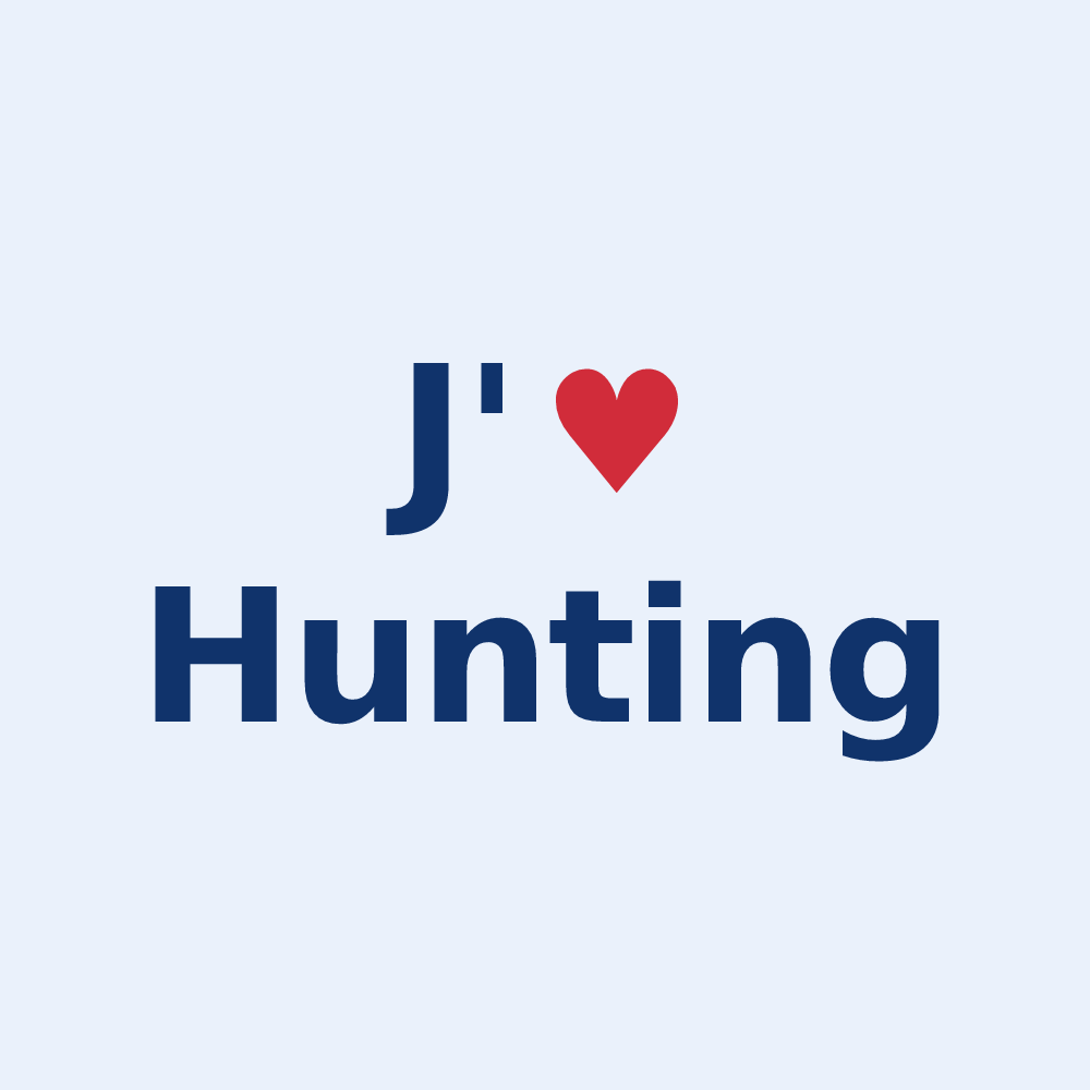 Sticker personnalisé Hunting — design J'aime Hunting