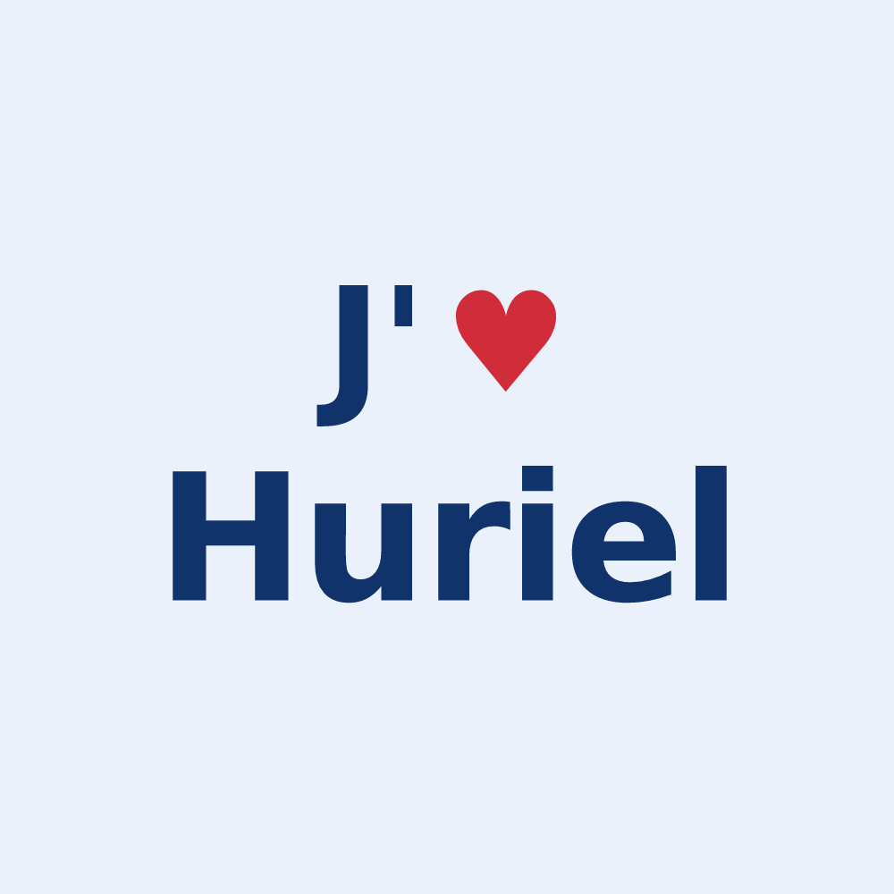 Sticker personnalisé Huriel — design J'aime Huriel