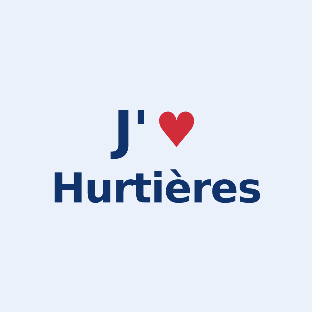 Sticker personnalisé Hurtières — design J'aime Hurtières