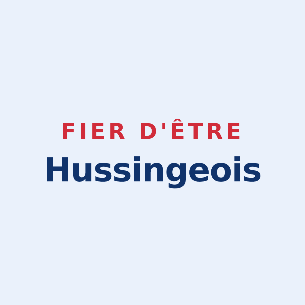 Sticker « Fier d'être Hussingeois » — design pour Hussigny-Godbrange