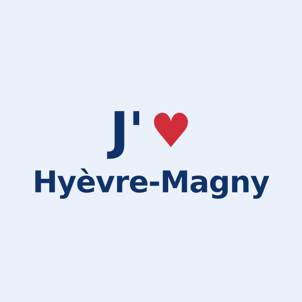 Sticker personnalisé Hyèvre-Magny — design J'aime Hyèvre-Magny