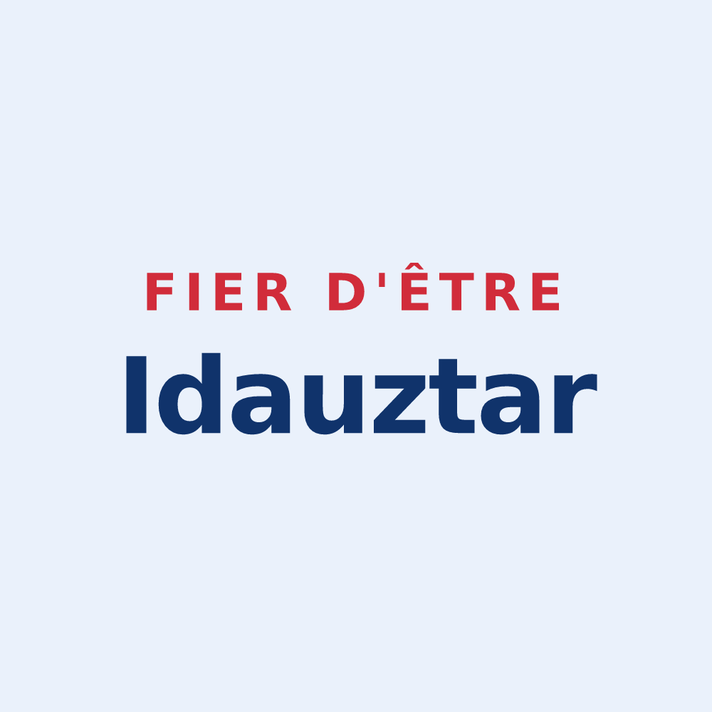 Sticker « Fier d'être Idauztar » — design pour Idaux-Mendy