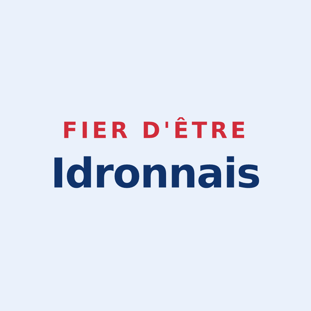 Sticker « Fier d'être Idronnais » — design pour Idron