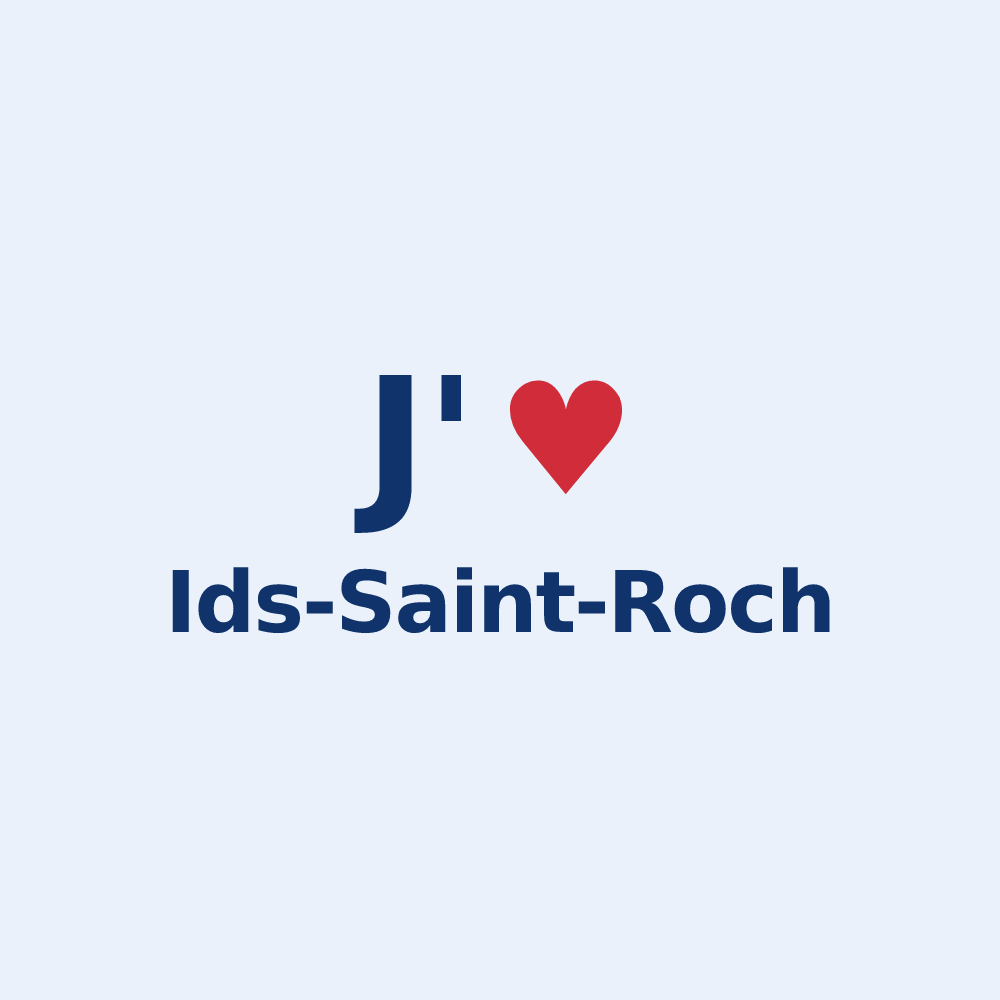 Sticker personnalisé Ids-Saint-Roch — design J'aime Ids-Saint-Roch