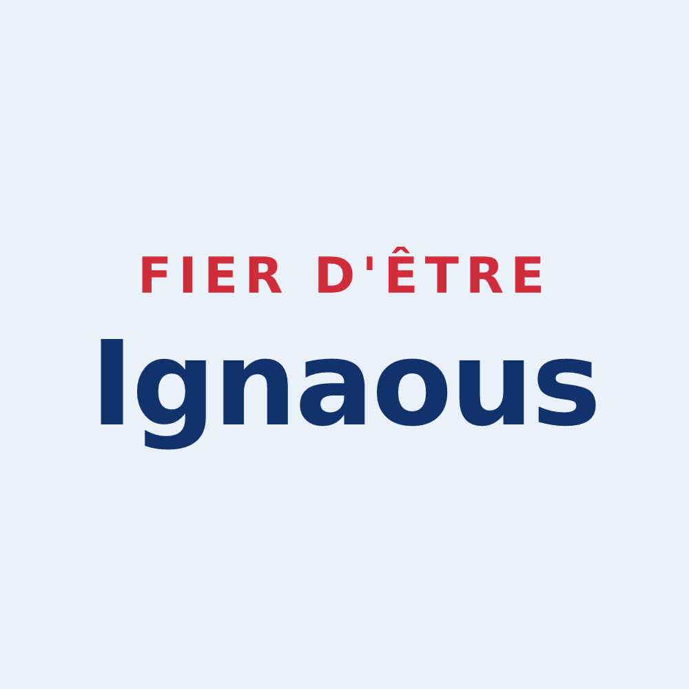 Sticker « Fier d'être Ignaous » — design pour Ignaux