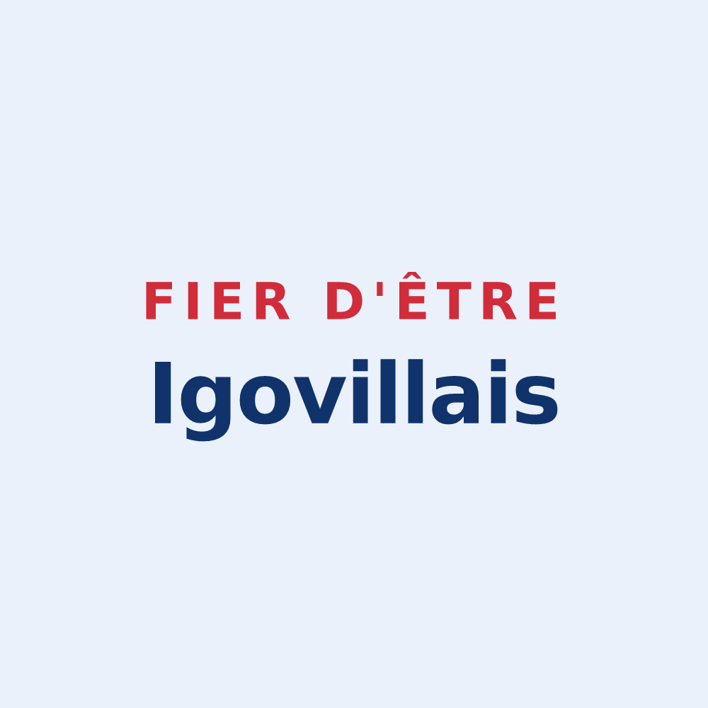 Sticker « Fier d'être Igovillais » — design pour Igoville