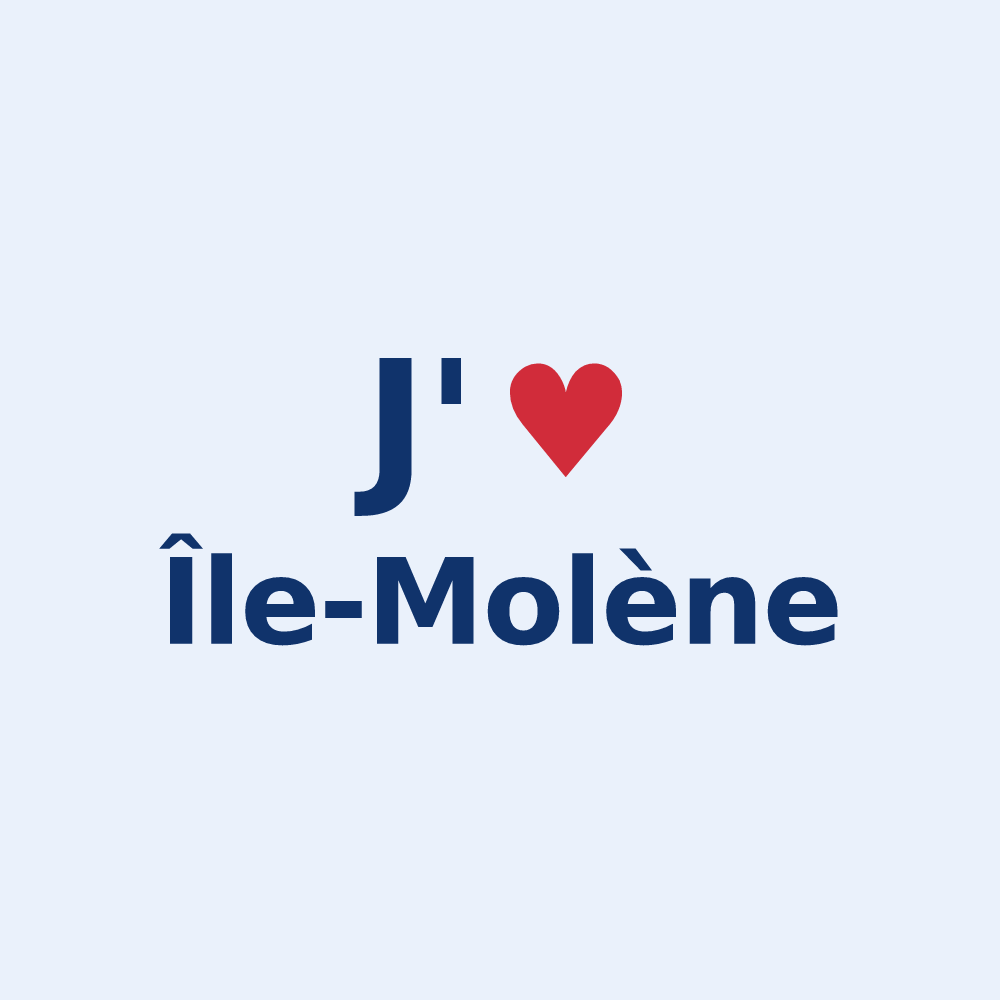 Sticker personnalisé Île-Molène — design J'aime Île-Molène