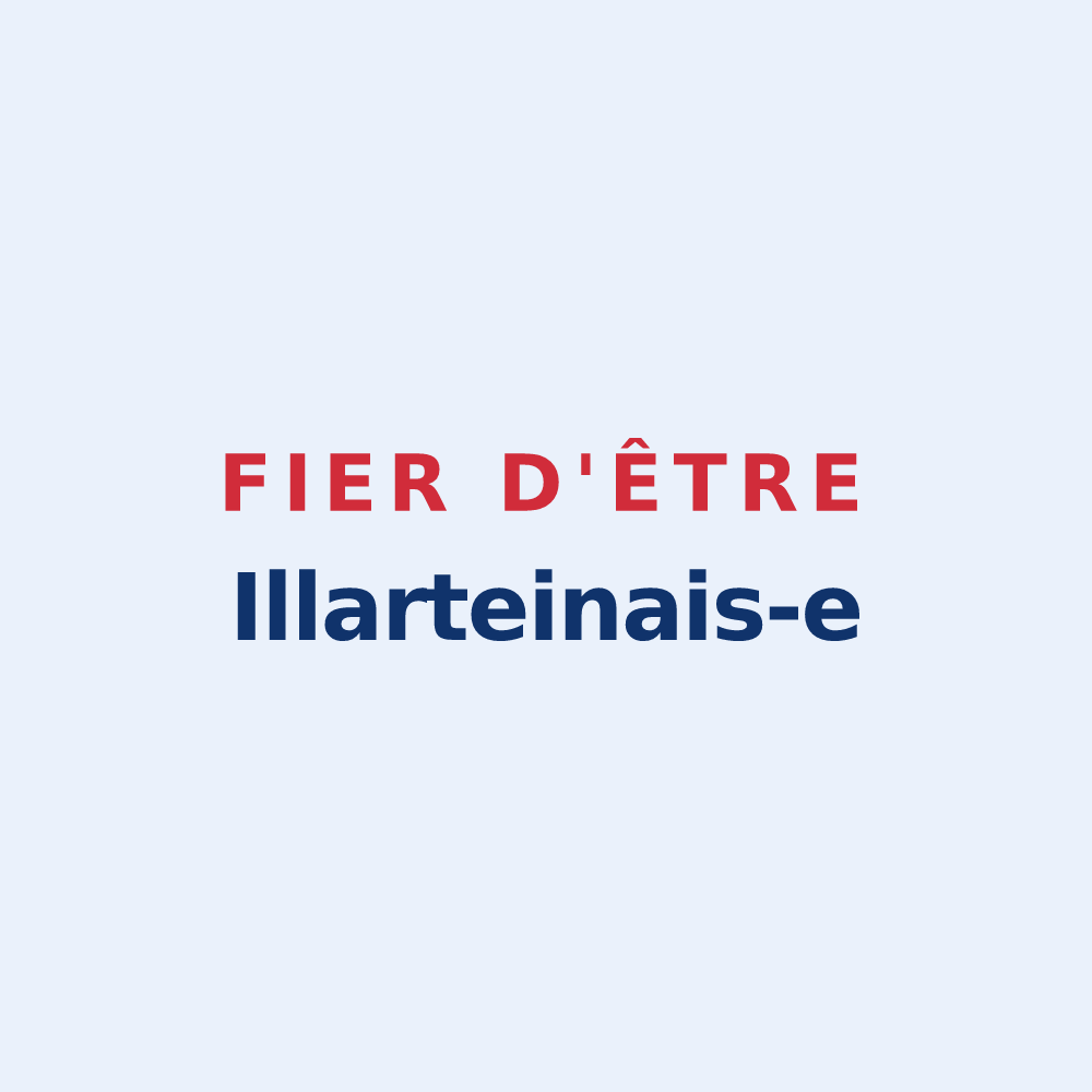 Sticker « Fier d'être Illarteinais-e » — design pour Illartein