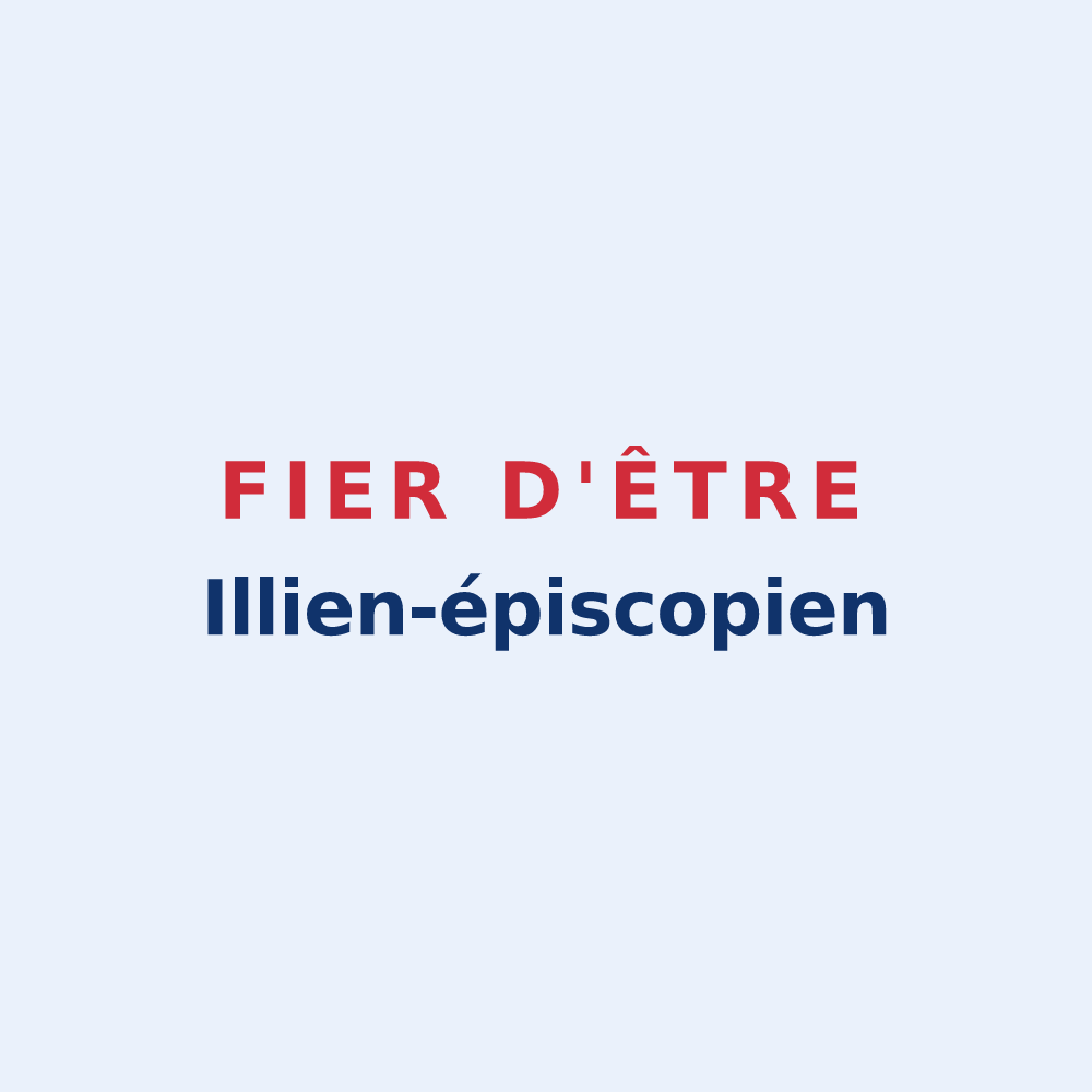 Sticker « Fier d'être Illien-épiscopien » — design pour Illiers-l'Évêque