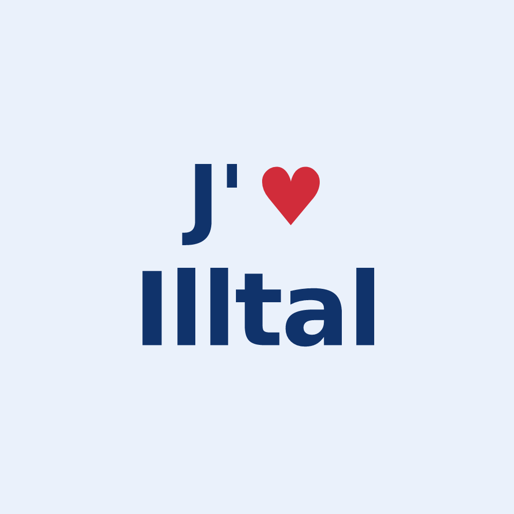 Sticker personnalisé Illtal — design J'aime Illtal