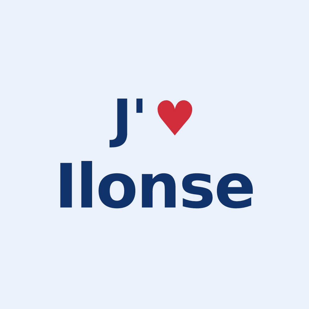 Sticker personnalisé Ilonse — design J'aime Ilonse