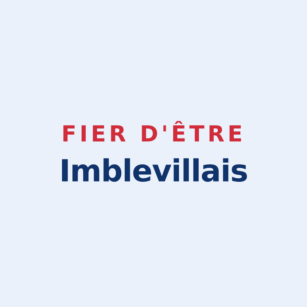 Sticker « Fier d'être Imblevillais » — design pour Imbleville